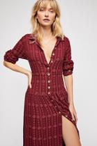 Diamond Head Embroidered Shirt Dress By Free People